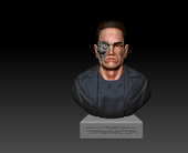 터미네이터 흉상 3D 모델링